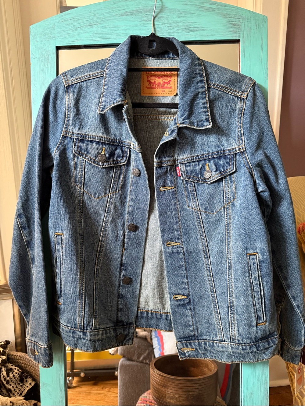 NWT Kids Levi's Classic Blue Denim Jacket size Large 12-14